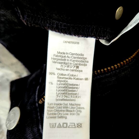 NWT Madewell The Tall '90s Straight Jean Black 24T - Picture 10 of 11